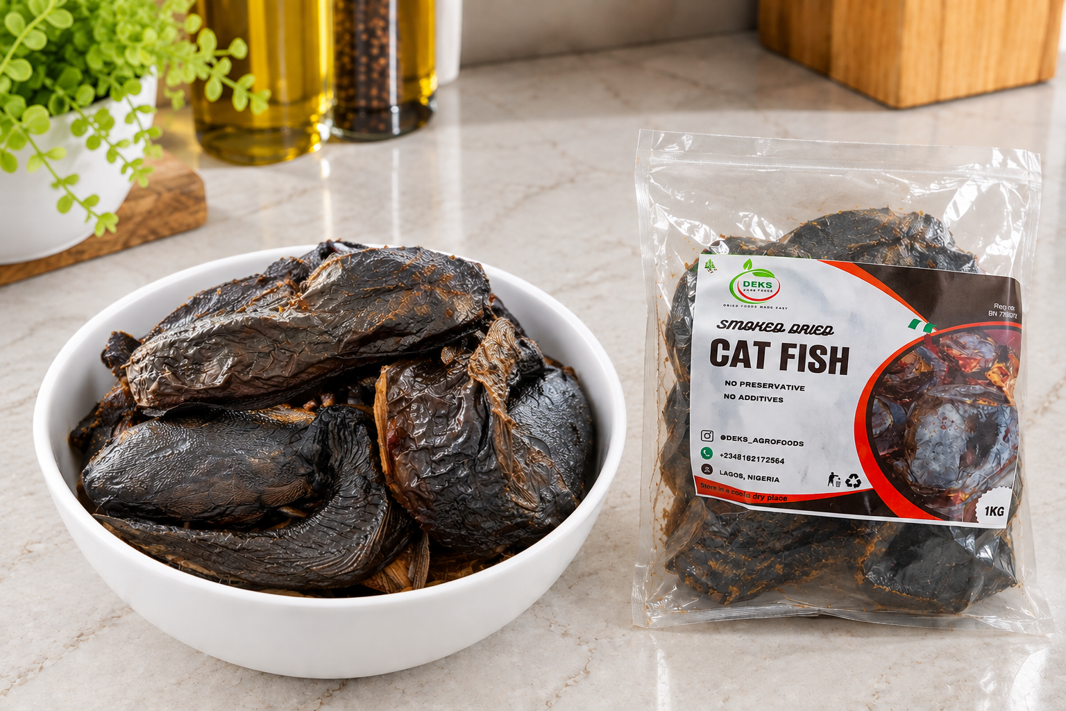 Oven-Dried Catfish